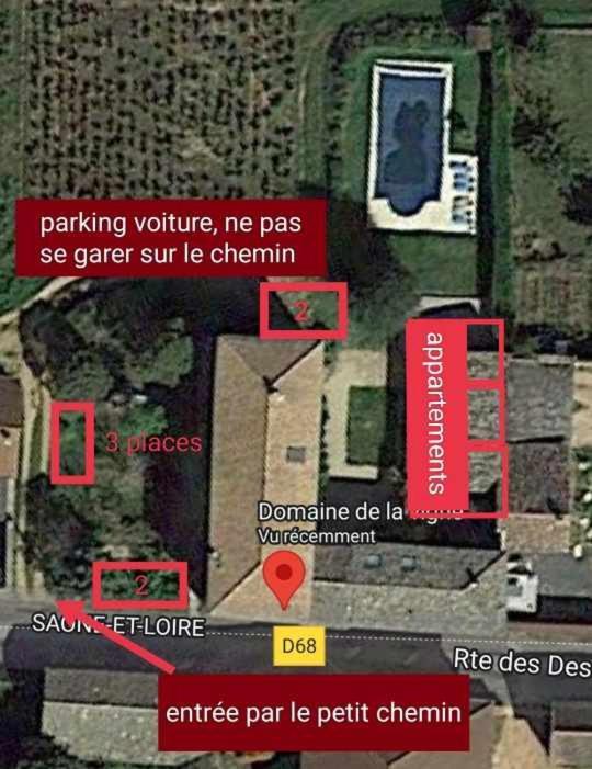 Au Coeur Des Vignes Chenas Du Beaujolais Lägenhet La Chapelle-de-Guinchay Exteriör bild